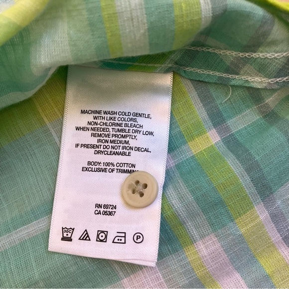 Columbia Camp Henry Shirt Tippet Plaid Roll-up Sleeve Casual Gauzy Hiking NWT 1X - Picture 13 of 16